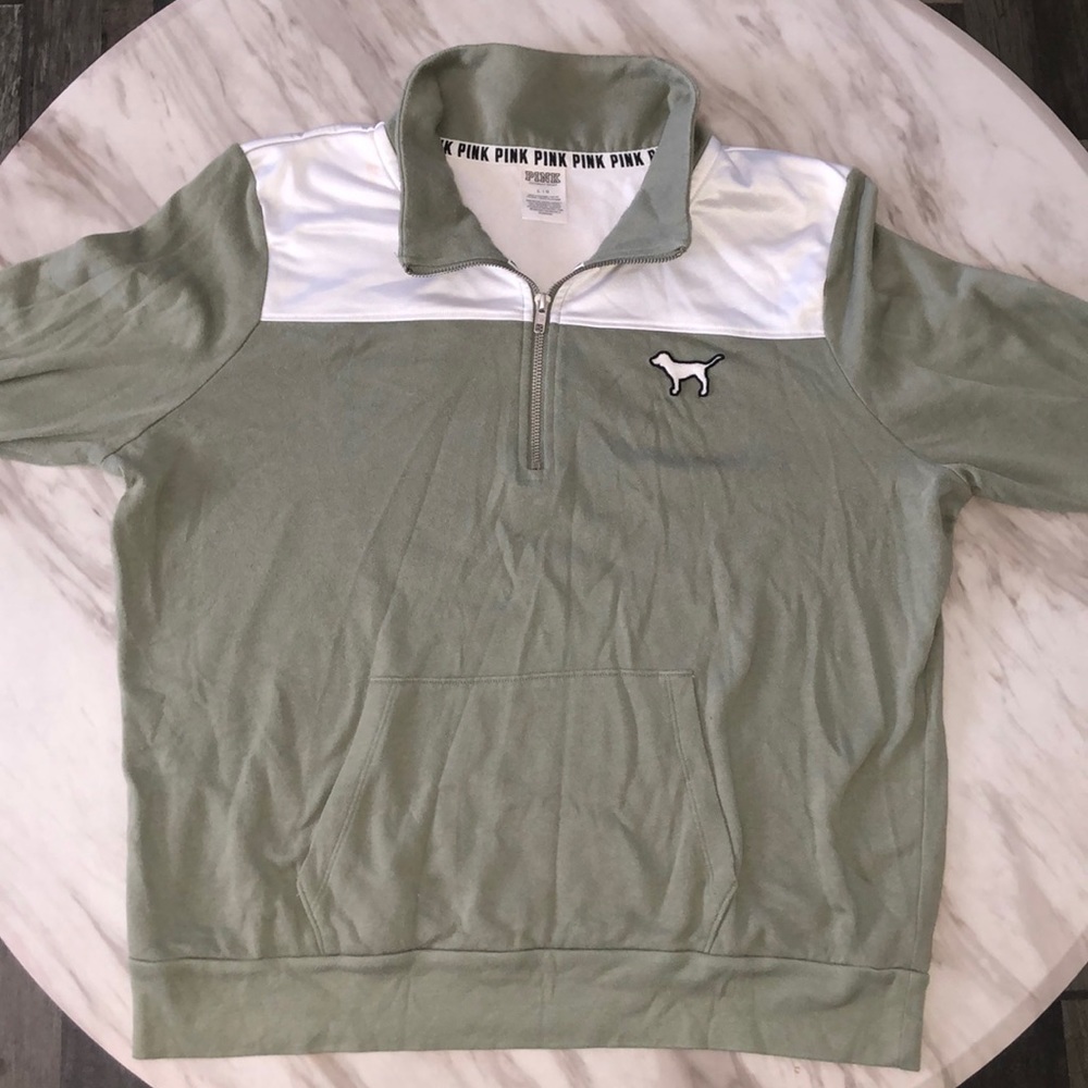 PINK VS Quarter Zip Sweater